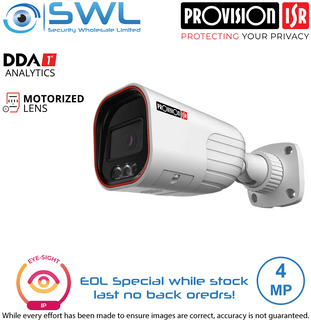 Provision-ISR I4-340AD-MVF: 4MP Active Bullet WDR IR40m IP67 2.8-12mm