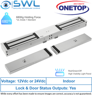 ONETOP HH5800D DSS: Double High Holding Force Electromagnectic Lock 12/24VDC 680