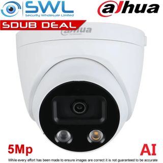 Dahua IPC-HDW5541HP-AS-PV: 5MP STAR+ AI Eyeball Alarm LED & Speaker IR50m 2.8mm