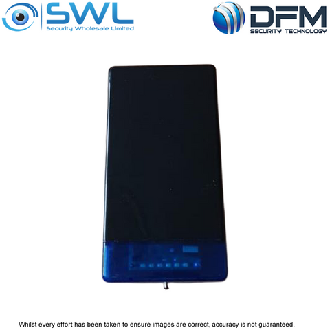 WP16BK BLACK COVER External Mini Combo Siren/ Strobe, Blue Lens, 12VDC, 250mA