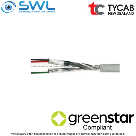 TYCAB DQQ47025-SY-300: 2 Pair 0.34mm² Indi Screen GREY Cable 300m Box COLLECT