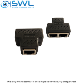 RJ45 Splitter/ Combiner uPoE Cable: 2 Cameras Over 1 Cat Cable (PAIR)