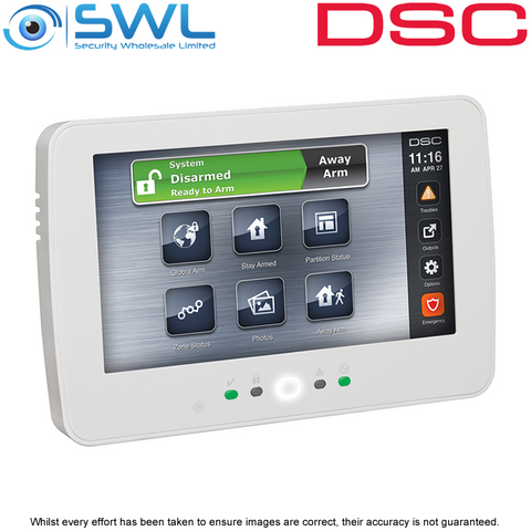 DSC PowerSeries PRO: HS2TCHPPRO White Touchscreen keypad for PSP