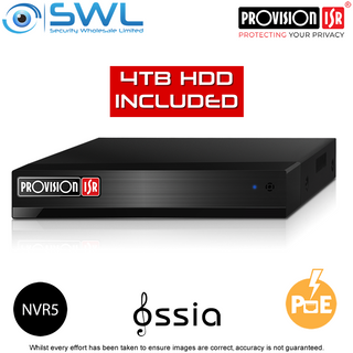 Provision-ISR NVR5-8200PX+(MM) 8CH NVR, 8x PoE, 1x 4Tb HDD