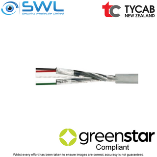 TYCAB DQQ47025-SY-300: 2 Pair 0.34mm² Indi Screen GREY Cable 300m Box FREIGHT IN