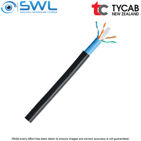 TYCAB DPA81051BK: CAT 6 UTP External Rated, HDPE Insulated 250m Roll COLLECT ONL