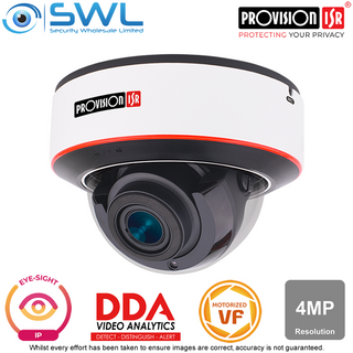 BSTOCK *Indoor Only* Provision-ISR DAI-340IPE-MVF Eye-Sight-2: 4MP Dome WDR IR40