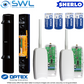 Optex SL-350QFR KIT: 1x SL-350QF, 1x 4CH RX, 2x 2CH TX, 4x ER34615 Batteries