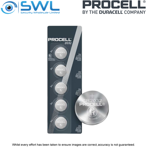 Procell CR2032 3v Lithium Batteries (5 PACK)