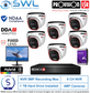 Provision-ISR 8CH NVR5 KIT: With 6x 4MP S-Sight Turrets 2.8mm 1Tb, 22" MONITOR