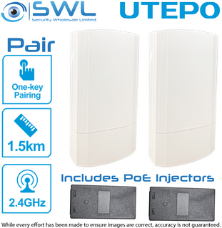 Utepo UBG3102-300 Outdoor Wireless AP: 2.4G, 300Mbps, 1.5Km, Easy Setup, PAIR