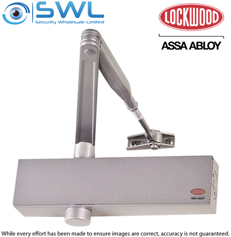 Lockwood DC7726DASIL Commercial Door Closer 2-6 Power Adjustment, Silver