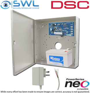 DSC Neo: HSM2300 Power Supply Module 1 Amp 12VDC boxed C/w Plug pack and Battery