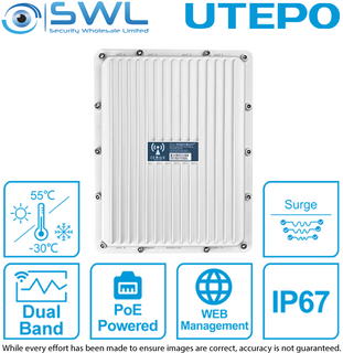 Utepo UAP3302-1200P Outdoor 2.4GHz + 5GHz Dual Band AP IP67