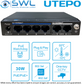 Utepo UTP3106-PSB: 4 x 10/100 PoE 120W + 2 x 10/100 Uplink