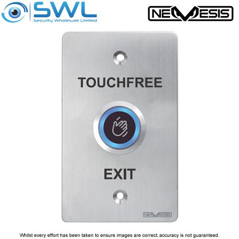 Nemesis Touchless Exit, SPDT, 12-24Vdc, 0-30 Sec Delay Time, IP68, STAINLESS