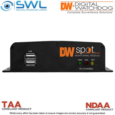 DW: DW-HDSPOTMOD16 16 Channel Spot Monitor For VMAX NVR/ 8MP H.264 4K 80Mbps