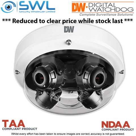 DW: DWC-PVX20WATW 20MP MEGApix IVA 360&deg; Multi-Sensor WDR IP67 IK10 2.8-8.0mm