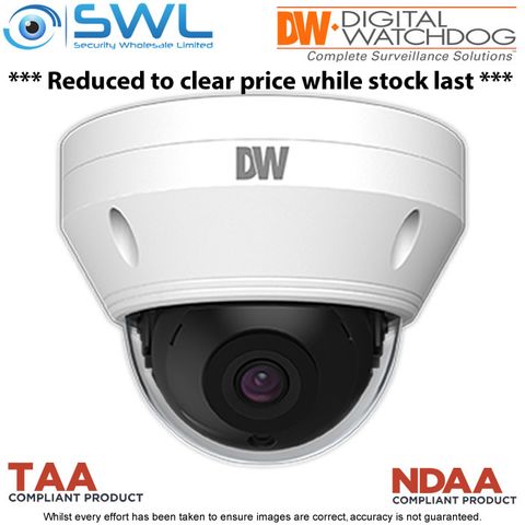DW: DWC-VSDG04Bi MEGApix-V Series 4MP Dome WDR IR30m  IP67 IK10 2.8mm