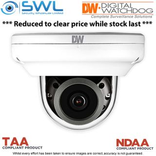 DW: DWC-MVC8Wi28TW MEGApix IVA 8MP Discreet Dome WDR IR30m IP67 IK10 2.8mm