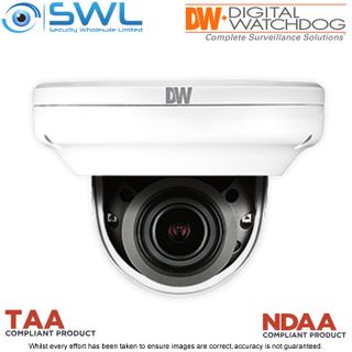 DW: DWC-XSDE08Mi MEGApix® Ai 8MP Discreet Dome WDR IR30m IP67 IK10 2.7-13.5mm