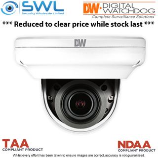 DW: DWC-XSDE08Mi MEGApix&reg; Ai 8MP Discreet Dome WDR IR30m IP67 IK10 2.7-13.5mm
