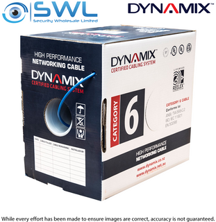 DYNAMIX 305m Cat 6 Blue UTP SOLID Cable Roll, 250MHz, 24AWG FREIGHT INCLUDED