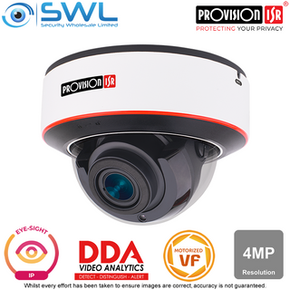 BSTOCK: *Indoor Only* Provision-ISR DAI-340IPE-MVF: 4MP Dome WDR IR4