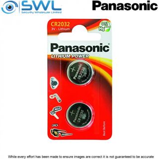 Panasonic 3V CR2032 Lithium Batteries (2 PACK)
