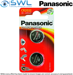 Panasonic 3V CR2032 Lithium Batteries (2 PACK)