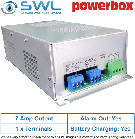 Powerbox PBB2S-13-7: 13.8V DC 7A Power Supply. 6A Output + 1A Charging