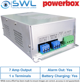 Powerbox PBB2S-13-7: 13.8V DC 7A Power Supply. 6A Output + 1A Charging