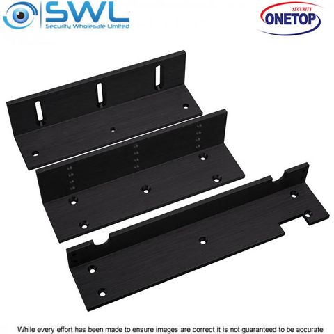 ONETOP L&Z 5700 & 5800 DSS: L&Z Bracket for In-swing Door Install  BLACK