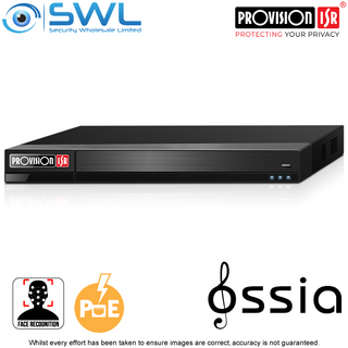 Provision-ISR NVR8-16400PFA (1U) 16CH, FACE RECOGNITION NVR 16x PoE 2x HDD