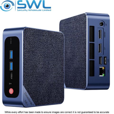 SWL Mini PC: i5-12450H, 16GB, M.2 500GB SSD, Win 11 Pro, 1 x Gb Nic