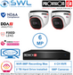 Provision-ISR 4CH NVR KIT: With 2x 6MP Eye-Sight Turrets 2.8mm 2Tb HDD Inc.