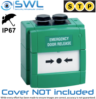 STP Green Weatherproof Double Pole Break Glass,  IP67