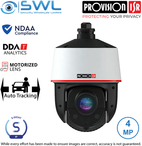 Provision-ISR Z4-25IPEN-4(IR): 4MP 25x DDA Analytics WDR IR100m IP66 4.8-120mm