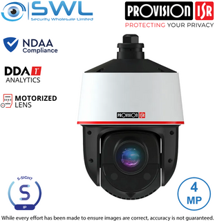 Provision-ISR Z4-25IPEN-4(IR): 4MP 25x DDA Analytics WDR IR150m IP66 4.8-120mm