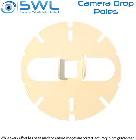 Dropper Pole CMBKT130-W: Camera Bracket 130mm White or Mounting Base