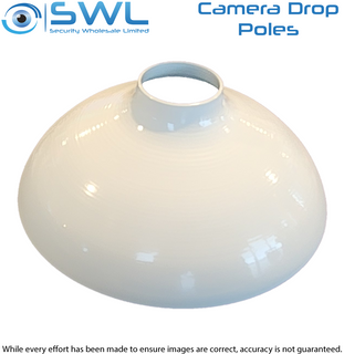 Dropper Pole CMD130-W: Dome Cap 130mm for 10060 White