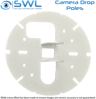 Dropper Pole CMBKT155-W: Camera Bracket 155mm White