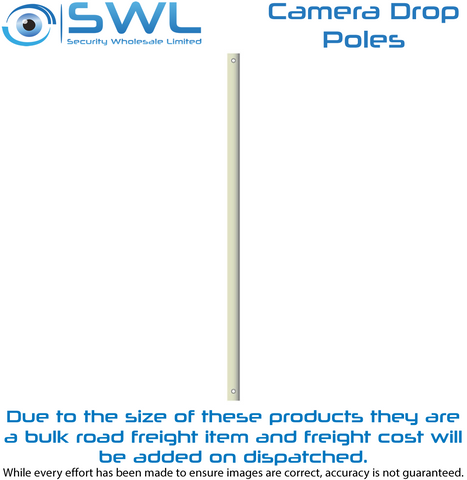 Dropper Pole CAMPOLE-WHITE25: 2.5m Camera Dropper Pole 28mm Diameter WHITE