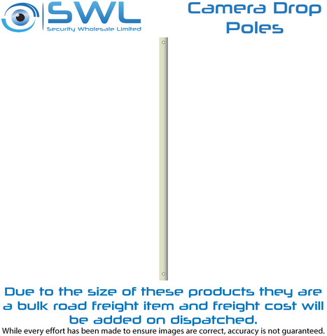 Dropper Pole CAMPOLE-WHITE25: 2.5m Camera Dropper Pole 28mm Diameter White