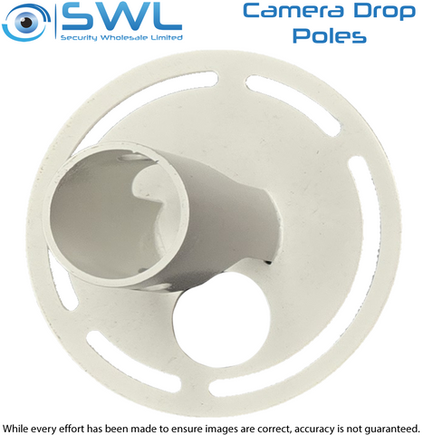 Dropper Pole CMBKT100-W: Camera Bracket 100mm White