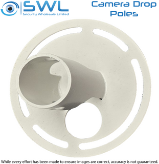 Dropper Pole CMBKT100-W: Camera Bracket 100mm White