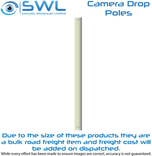 Dropper Pole PIV-POLE-275W: 2.75m Monitor Dropper Pole 51mm Diameter White