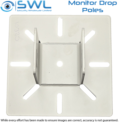Dropper Pole PIV-BASE-W: Monitor Dropper Pole Base for 10310 WHITE