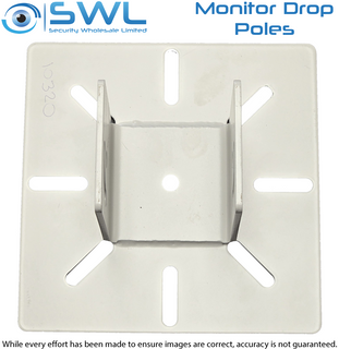 Dropper Pole PIV-BASE-W: Monitor Dropper Pole Base for 10310 WHITE