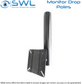 Dropper Pole PIV-LCD-46B BLACK Monitor Bracket for 10311